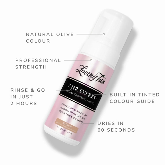 SELF TANNER LOVING TAN 2 HOUR EXPRESS MOUSSE MEDIJM - Picture 4 of 6